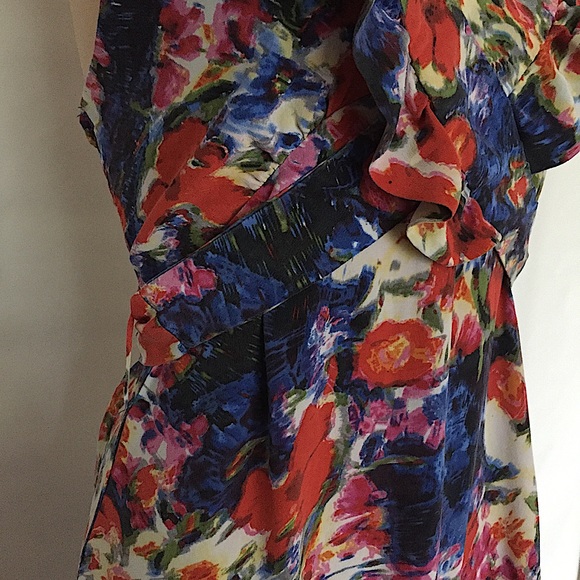 Anthropologie Postella Silk Halter Floral Dress - Picture 11 of 16